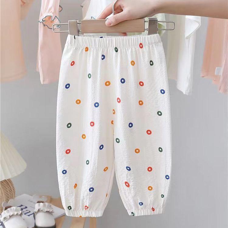 Trendy Summer Mosquito-Proof Lantern Pants for Boys and Girls - Lightweight, Fashionable, and Versatile.