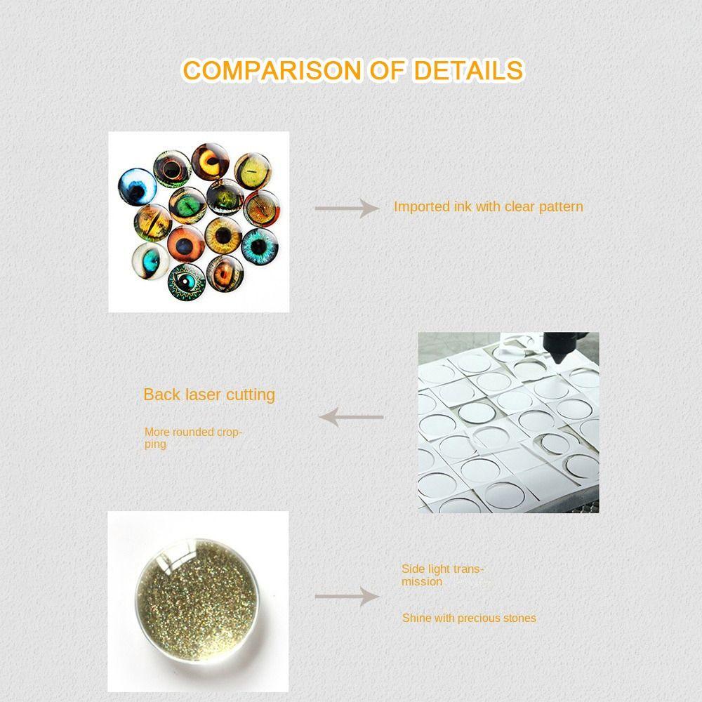 20pcs/10pairs 6mm-20mm Puppet Crystal Eyes Crystal Glitter Crystal Eyes  DIY Doll Accessories