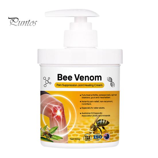 1/2Pcs 100G Bee Venom Joint Care Balm Natural Lumbar Spine Foot Knee Shoulder Neck Pain Relief Massage Care Arthritis Healing Soothing Cream