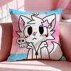 Character BBoykisser Cushion Cover Breathable Linen Pillowcase Summer Odorless EcoFriendly Invisible Zipper Washable