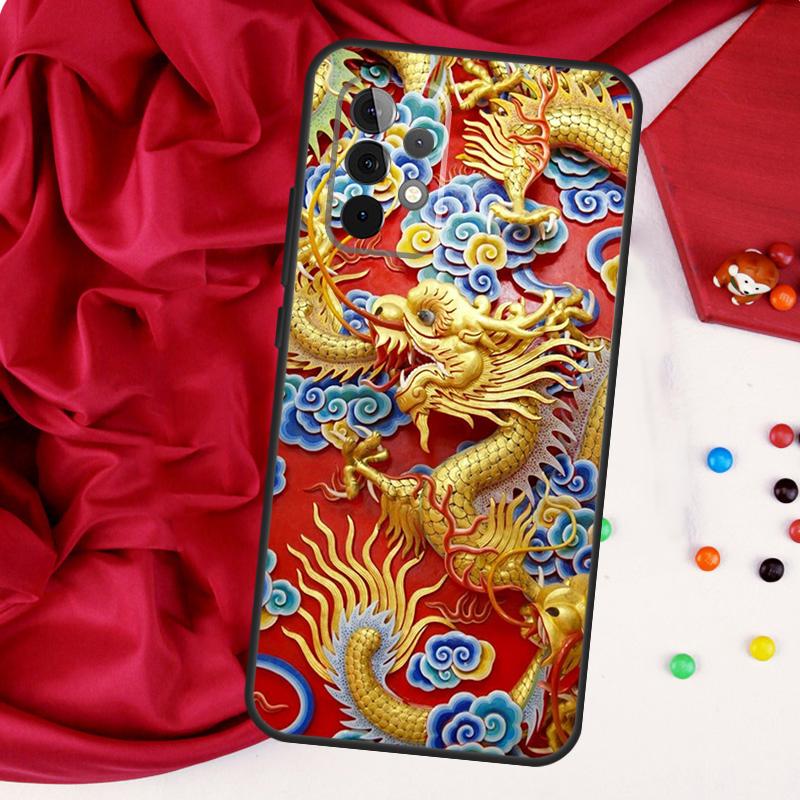 Chinese Dragon For Samsung Galaxy A26 A05 A06 A16 A54 A34 A14 A22 A32 A52 A55 A35 A15 A53 A13 A56 A36 Case