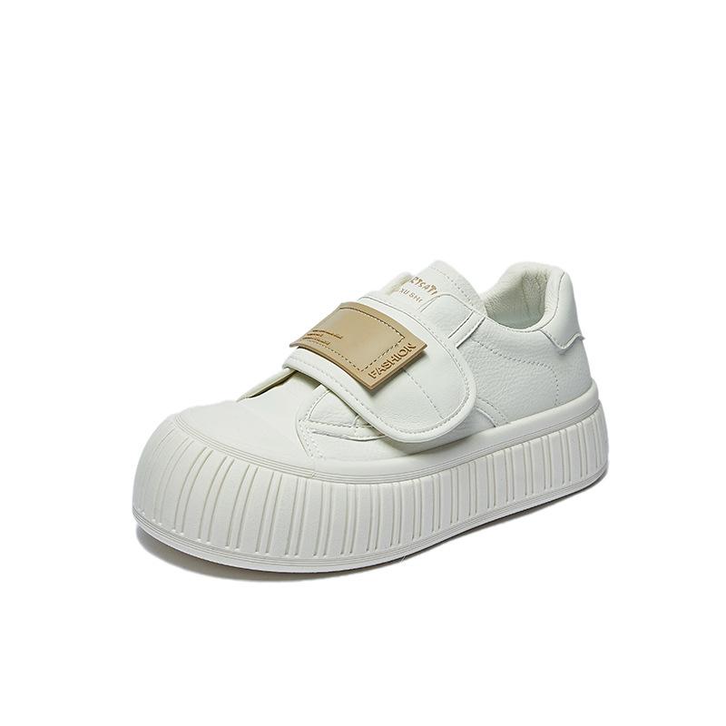 Кроссовки на платформе для женщин, модные белые прогулочные туфли, теннисные туфли, повседневные удобные модельные кроссовки, женские легкие спортивные туфли на плоской подошве из искусственной кожи
