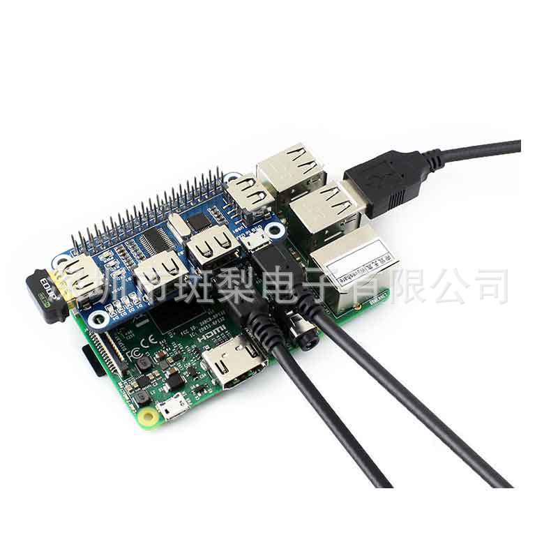 USB-хаб расширения для Raspberry Pi с доступом к последовательному порту для моделей 3B/4B