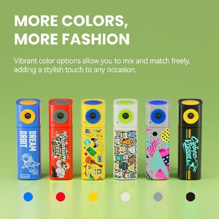 Fashionable Thumb Camera Key Holder with Type C Charging & Sound Recording Features Small Key Rings Camera LCD Screen