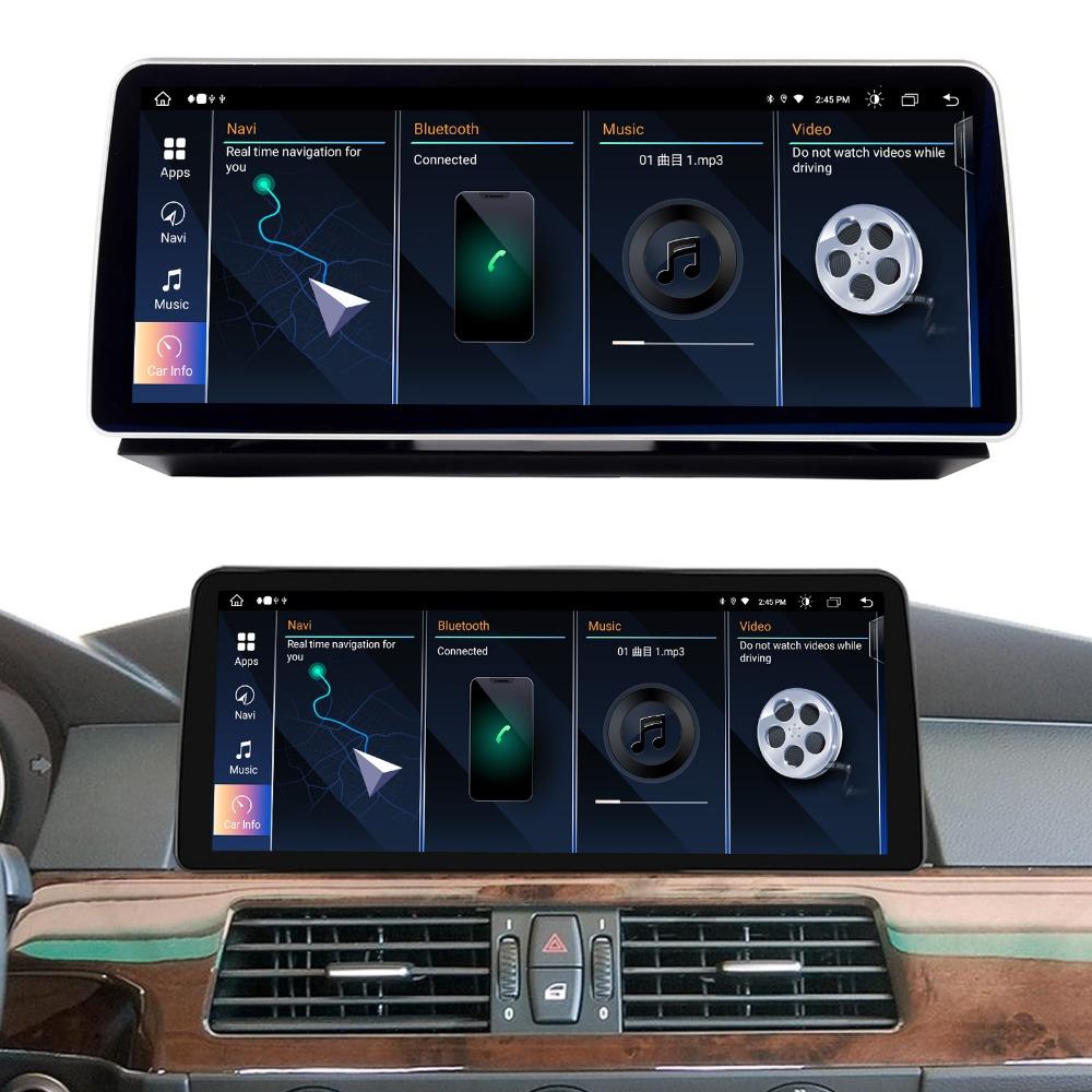 12,3-дюймовый автомобильный радиоприемник для BMW 5 серии E60 2010 (06-12мес.) 2011 CIC Система Беспроводной CarPlay Android Авто Мультимедийный Плеер GPS