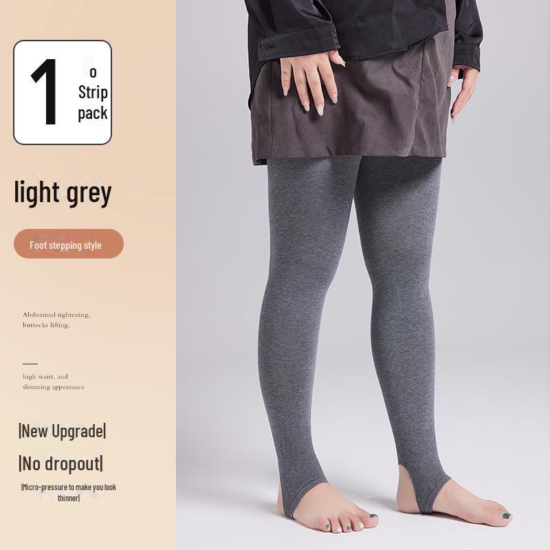 Большие черные бархатные утолщенные леггинсы с высокой талией - утягивающие колготки без паха для зимы