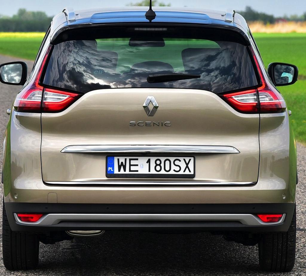 Хромированная планка на крышку багажника Renault Grand Scenic Mk III 3