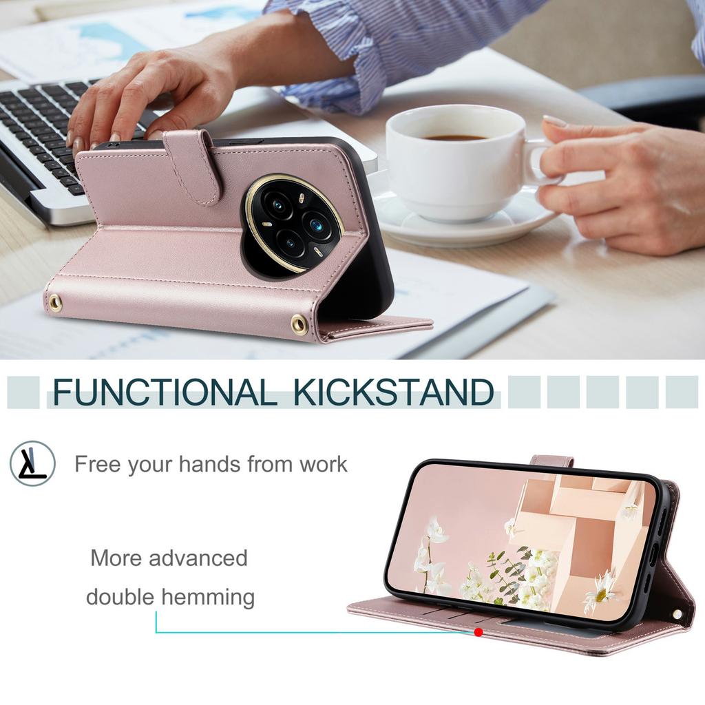 For Realme 14 Pro 5G Case Wallet Rhombus Grid PU Leather Phone Cover