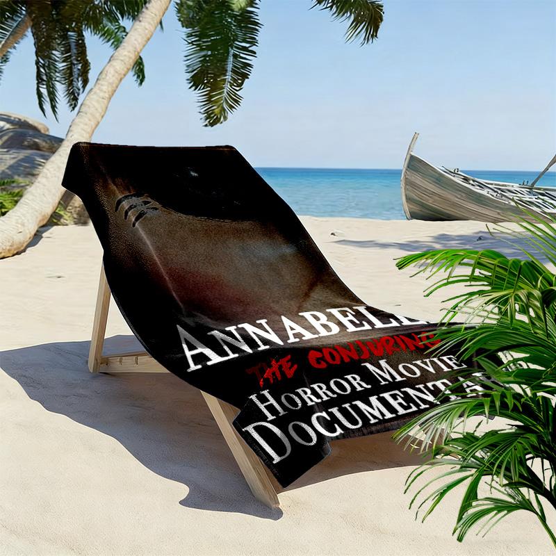 Annabelle's Horror Legacy beach towel soft Beach towel for vacation photos seaside swim Absorbent bath towel Comfort Fashion beach