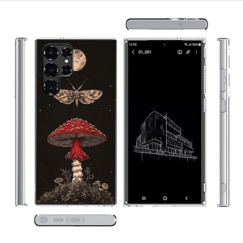 Чехол для телефона с рисунком разноцветных грибов для Samsung Galaxy S26 Ultra S25 Edge S24 S23 FE S21 Plus S20 S22 S10 Чехол TPU Capa Shell Sh