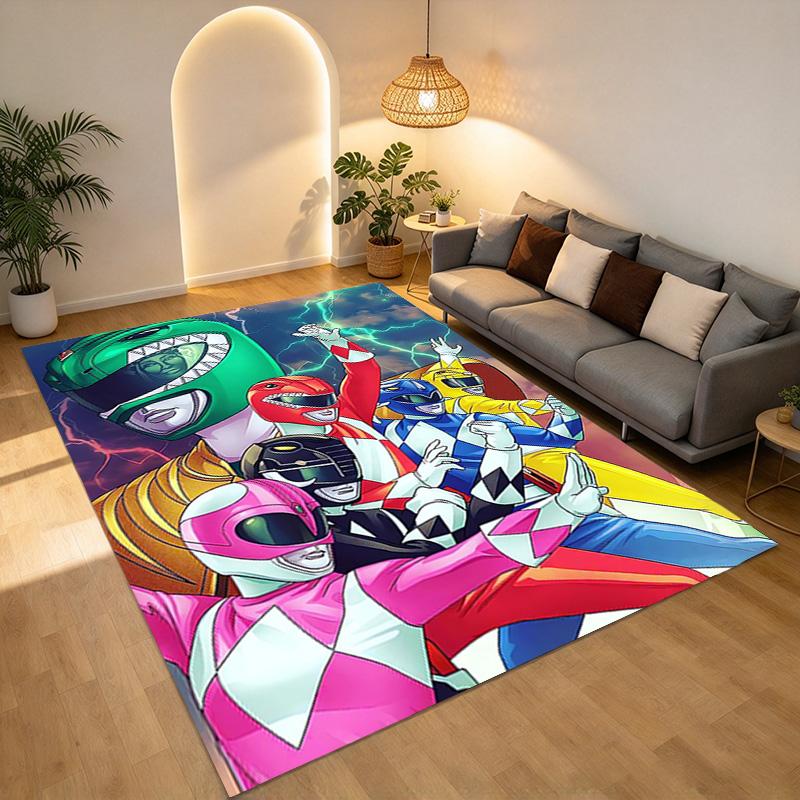 Power Rangers Living Room Nonslip Area Rug Soft Carpet For Bedroom Game Playroom Sofa Office Home Decor Doormat Christmas Gift C926586