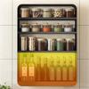 Многофункциональная новая кухонная полка для приправ, настенный шкаф для хранения бутылок со специями и приправами, органайзер для кухонных принадлежностей
