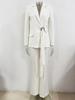 В наличии: 2026 Модный белый поясной ремень для знаменитостей, костюм с брюками