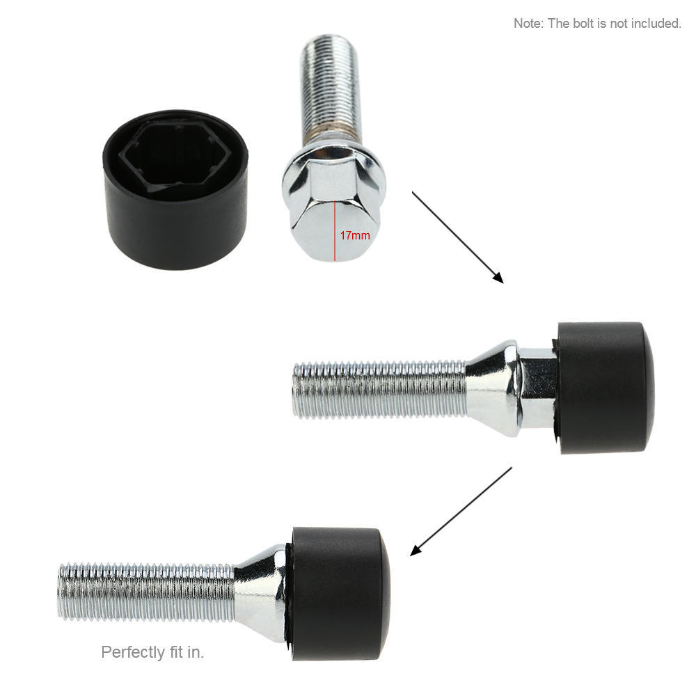 20 шт., 17 мм, инструмент для снятия крышки болта с гайки колеса автомобиля для VW Golf Bora Passat