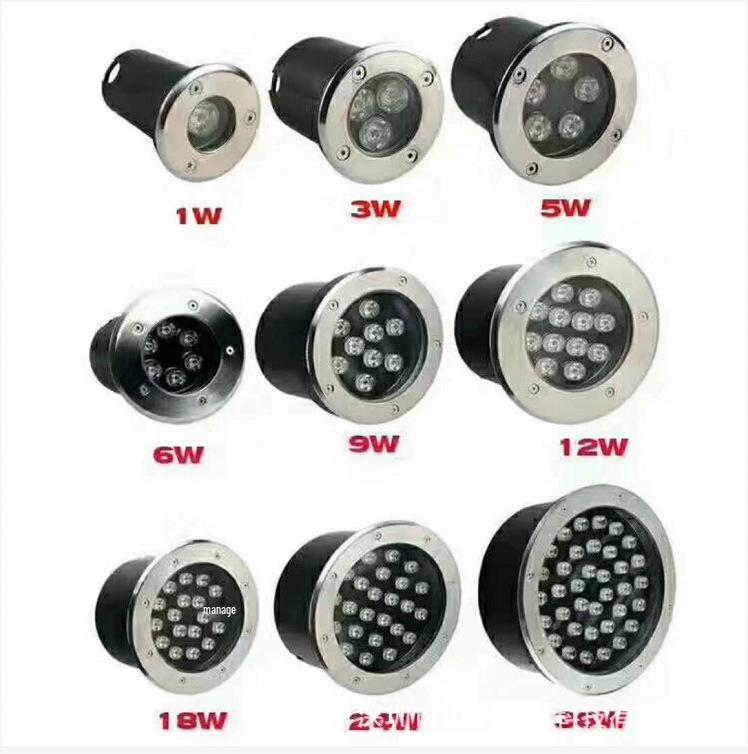 Встраиваемый грунтовый светильник из нержавеющей стали 304, диаметр 65 мм, ландшафтный светильник 3 Вт с грунтовым колышком для освещения двора.