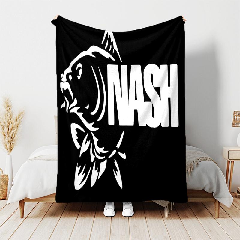 1pc Blanket Nash Tackle Print Design, Lightweight Blanket for Sofa, Bed- Soft &Warm, Gift for All Seasons like Christmas, Halloween
