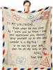 Wisegem Soft Cozy Throw Blanket x Perfect Romantic Gift for Girlfriends Christmas Birthday Valentines Day  Anniversary