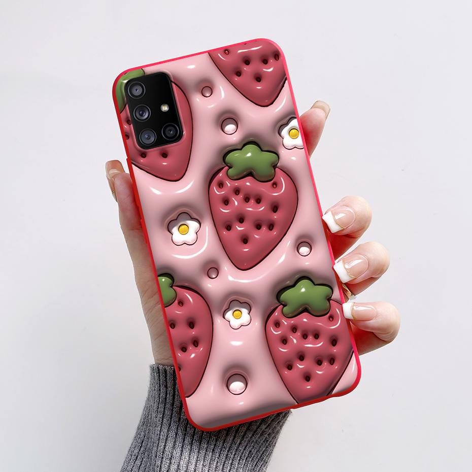 For Samsung Galaxy A51 A71 5G Case SM-A516F SM-A716F Soft Slim Cute Cartoon Frog Back Cover Fundas Bumper For Samsung A 51 Coque