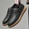 Fashion Handmade Mens Casual Shoes Genuine Leather Men Sneakers High Quality Male Casual Shoes Luxury Brand Lace Up Shoes Oxfords Flats