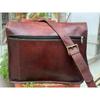 Кожаная сумка-мессенджер через плечо для ноутбука, портфель, мужская, винтажная, с полным клапаном