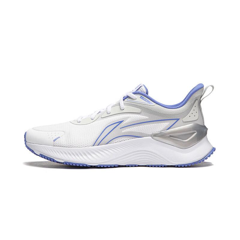 Li Ning YueYing 3.0 Тканевая амортизация Нескользящие Дышащие Низкие Беговые Кроссовки Мужские Бело-Синие ARHU023-5