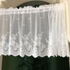 1 шт. занавески для окна кухни плавающие прозрачные белые занавески для окна в европейском стиле кафе ламбрекен кружевные занавески