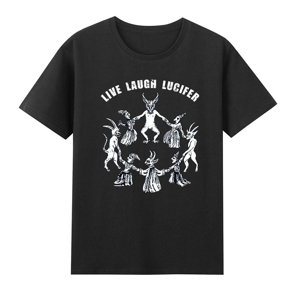 Live Laugh Lucifer Horror Satan Satanic Demonc Devil Goat TShirt