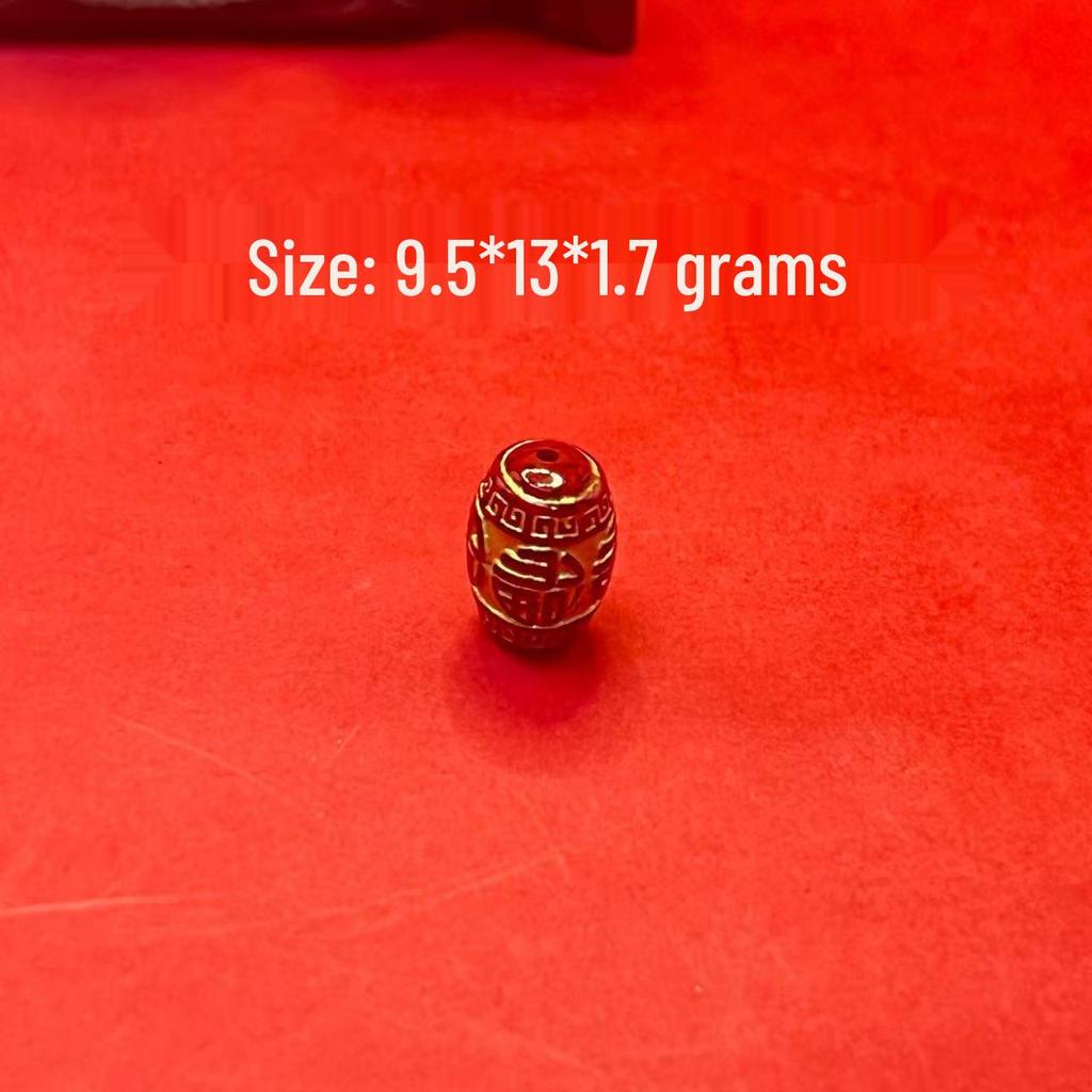 Original Gold-Plated Cinnabar Turtle Shell Fu Plaque and Gourd Pouch Accessories