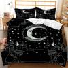 Quilt Cover Three-Piece Sun And Moon Simple Wind Bedding Digital Printing Kit