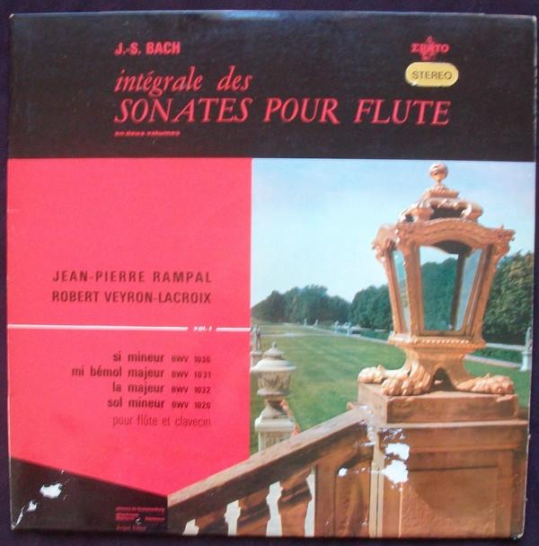 LP Пластинка J.S.. БАХ / ЖАН-ПЬЕР РАМПАЛЬ / RO - Полное собрание сонат для флейты (E STE50121 Эрато 1962 Франция Классика Б/У