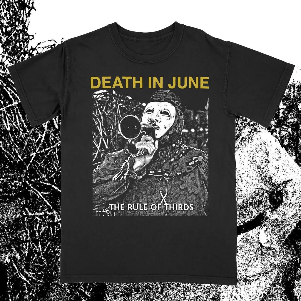 Death in June DI6 Правило третей черная плотная хлопковая футболка с коротким рукавом