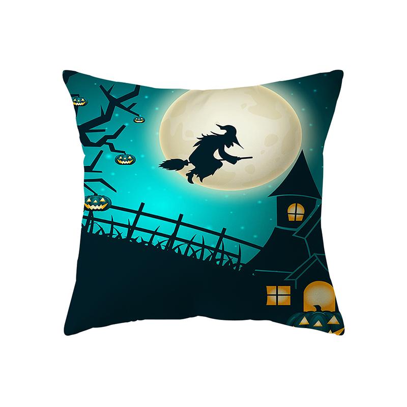 Ужас Хэллоуин Тема Ужас Тыква Волшебник Принт Шаблон Чехлы для подушек Главная Гостиная Диван Украшение Подушка Наволочка