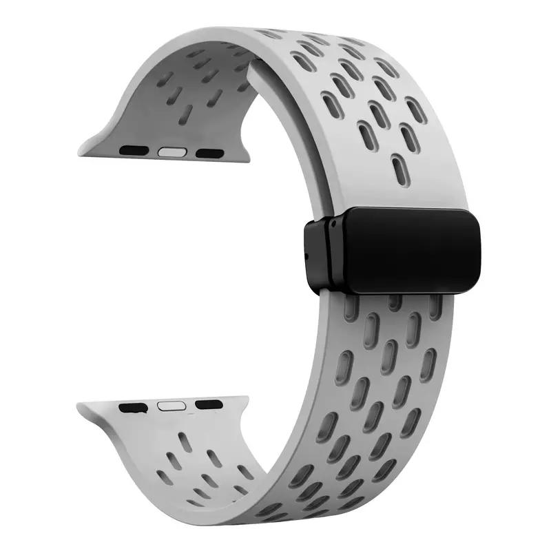 Силиконовый ремешок для Apple Watch band 49мм 45мм 44мм 42мм 46мм 40мм 41мм Браслет Correa iWatch Series 11 9 8 10 SE 7 6 5 Ultra 2