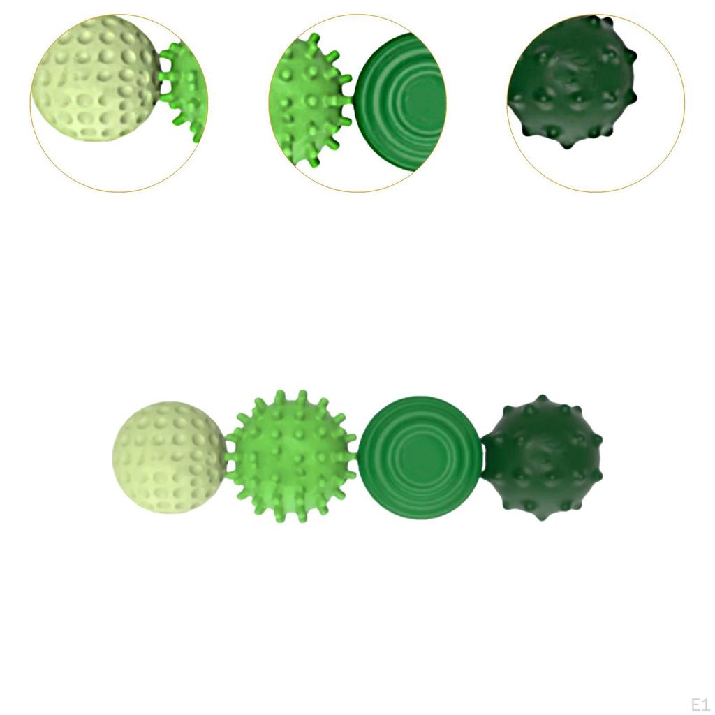 12x Sensory Toys Textured Multi Balls Set for Party Favors Children Birthday Green