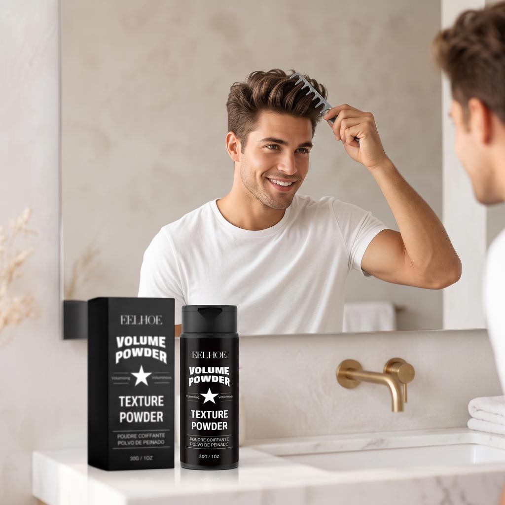 EELHOE Volumizing Styling Powder Set, Hair Volumizing Texture Styling Comb, Natural Root Styling, Refreshing and Non-Sticky