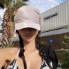 Хип-хоп Солнцезащитная пляжная шляпа Y2K Кепка с козырьком Простой платок Бейсболка Спорт
