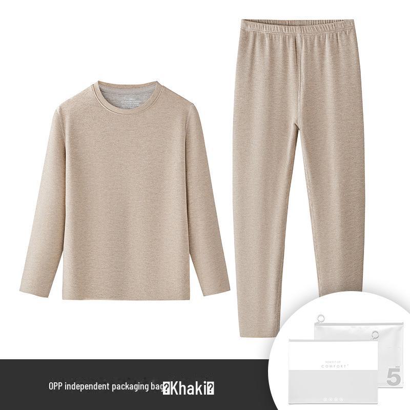 [Содержит кашемир] Детский термокомплект Meiyabi из шелка с флисом - Осень/Зима