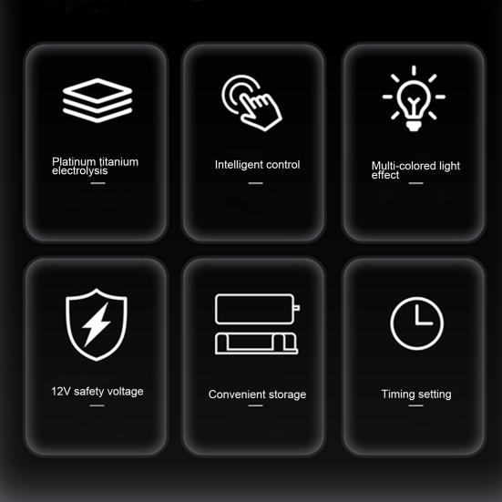 Аппарат для гидротерапии ног 5000PPB, 3 уровня, регулируемая вилка европейского стандарта, электролиз, генератор молекул водорода, ванна для ног, спа-устройство