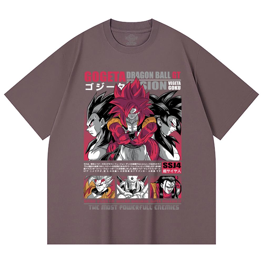 230 Gsm 100% Cotton Dragon Ball V7 Gogeta Print Unisex Heavy Cotton T Shirt