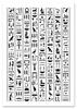 Poster Writing Egyptian Hieroglyphs
