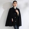 2025 Autumn/Winter Women's Petite Double-Sided Wool Cloak Vest