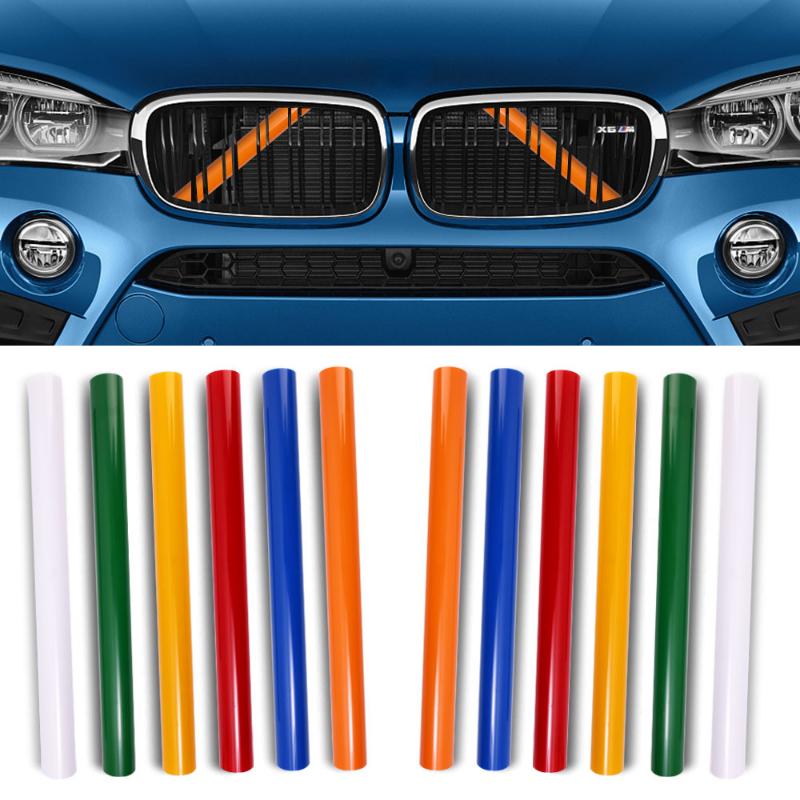 Front Grille Decorative Strip Frame Trim Cover for BMW F20 F21 F22 F23 F30 F31 F32 F33 F44 F45 1 2 3 4 Series Car Decals Sticker