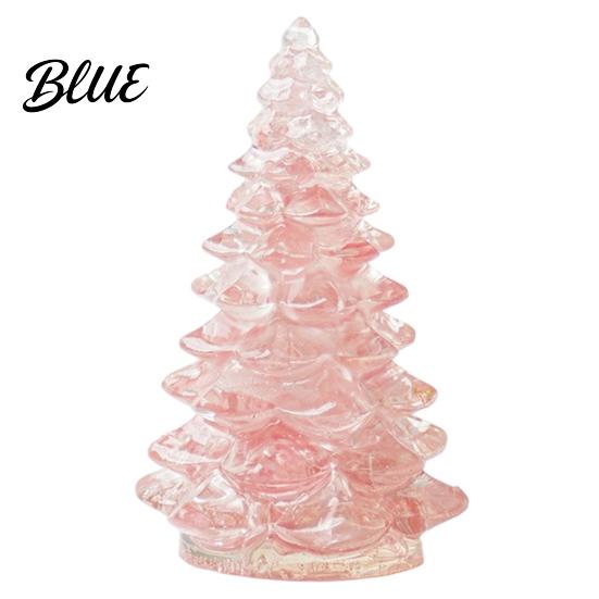 Sophisticated Room Ornament Resin Christmas Tree Figurine, Crystal Desktop Ornament, Modern Art Miniature Holiday Decoration for Home Office,