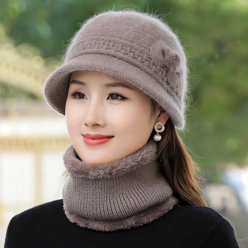 Women's Warm Bowknot Bucket Hat & Scarf Set