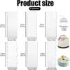 Transparent Cream Scraper Cake Making Frosting Scraper Rectangular Acrylic and Plastic Cake Baking Tool Cake Decorating Tools