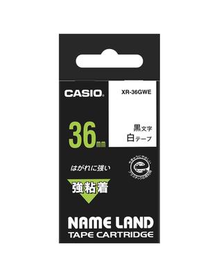 Casio Лейбл-принтер Nameland Прочная клейкая лента 36 мм Белая XR-36GWE