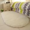 Bedroom Decoration Anti-Slip Home Oval Fluffy Soft Plush Carpet Floor Mat Area Rugs Bedside Shaggy