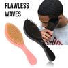 Men Beard Brush with Ergonomic Handle Nylon Boar Bristle Curved Wave Beard Straightener Brush Home Salon Men Mustache Grooming Styling Tools