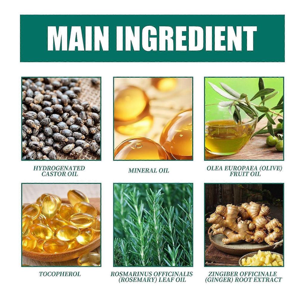 Ginger Hair Care Essential Oil, Repair Hair Follicle Soft And Luster Hair Care Essential Oil