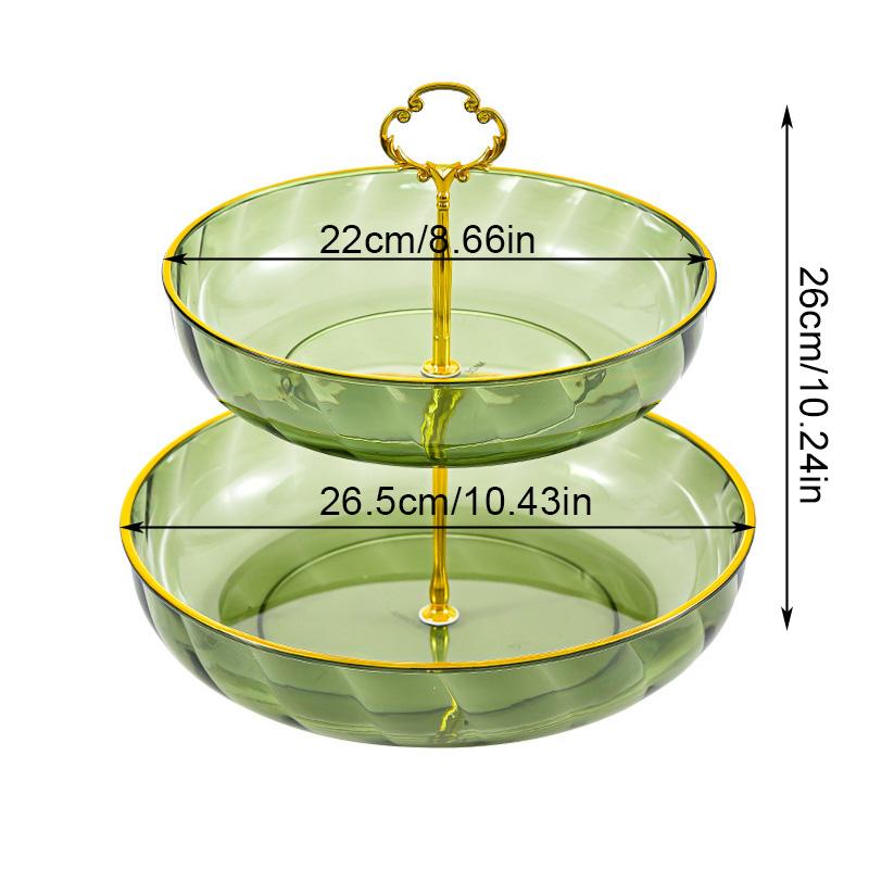 Для подачи еды поднос большой емкости поднос для закусок пластиковая двухслойная фруктовая тарелка
